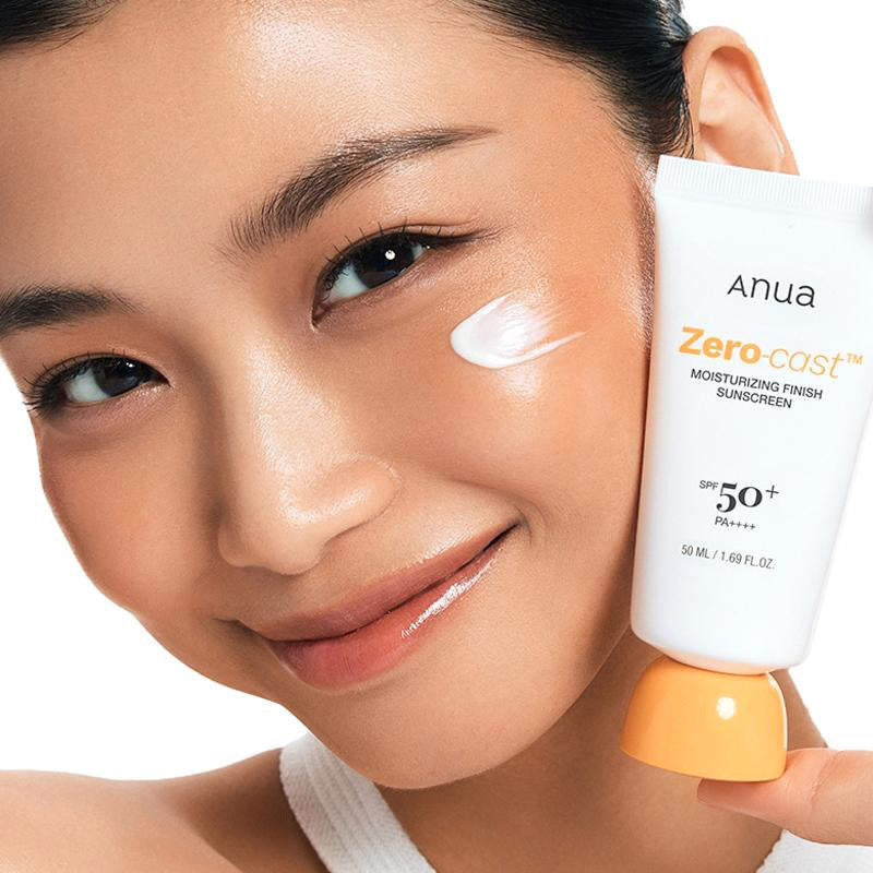 Anua - Zero-Cast Moisturizing Finish Sunscreen – Korean-Skincare