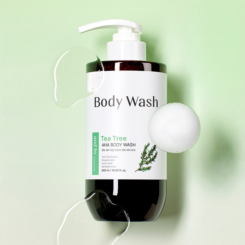 and by mixsoon Tea Tree AHA Body Wash