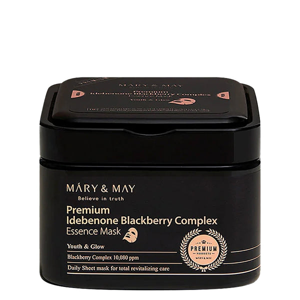 MARY & MAY Premium Idebenone Blackberry Complex Essence Mask I