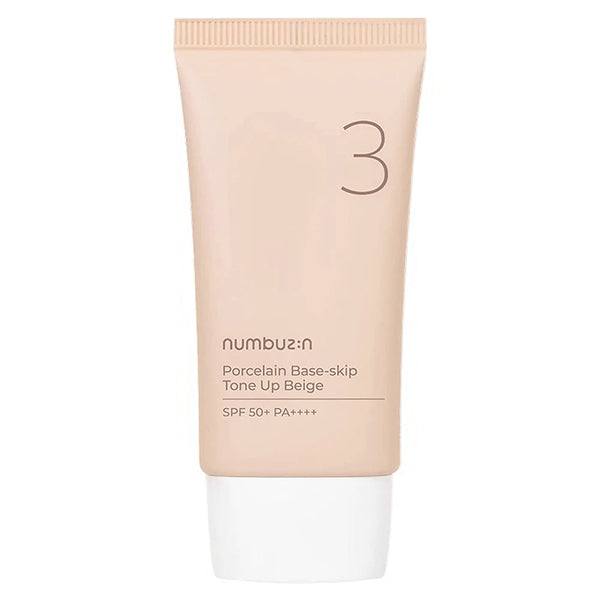 Numbuzin - No.3 Porcelain Base-skip Tone Up Beige SPF50+ – Korean