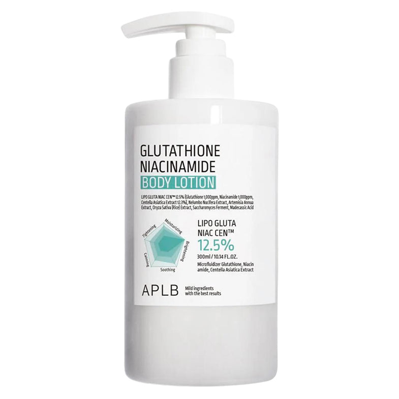 aplb glutathione niacinamide body lotion before and after APLB