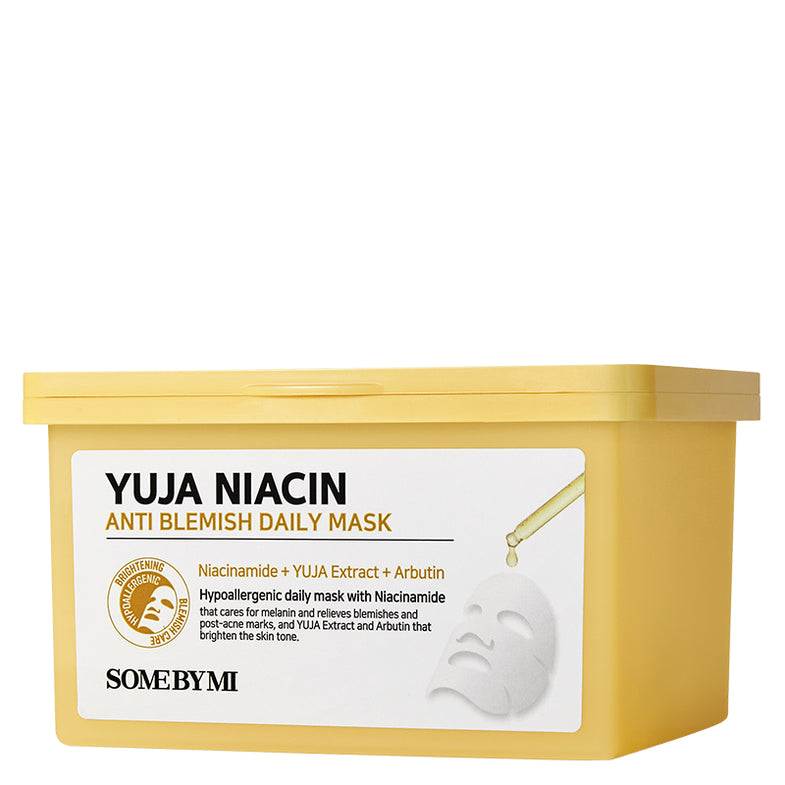 SOME BY MI - Yuja Niacin Anti-Blemish Daily Mask – Korean-Skincare
