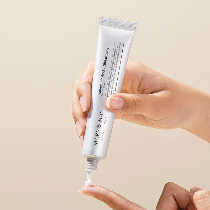 MARY & MAY Tranexamic Acid + Glutathion Eye Cream I Korean Skincare Korean -Skincare MARY & MAY Tranexamic Acid + Glutathion Eye Cream I Korean Skincare Korean -Skincare