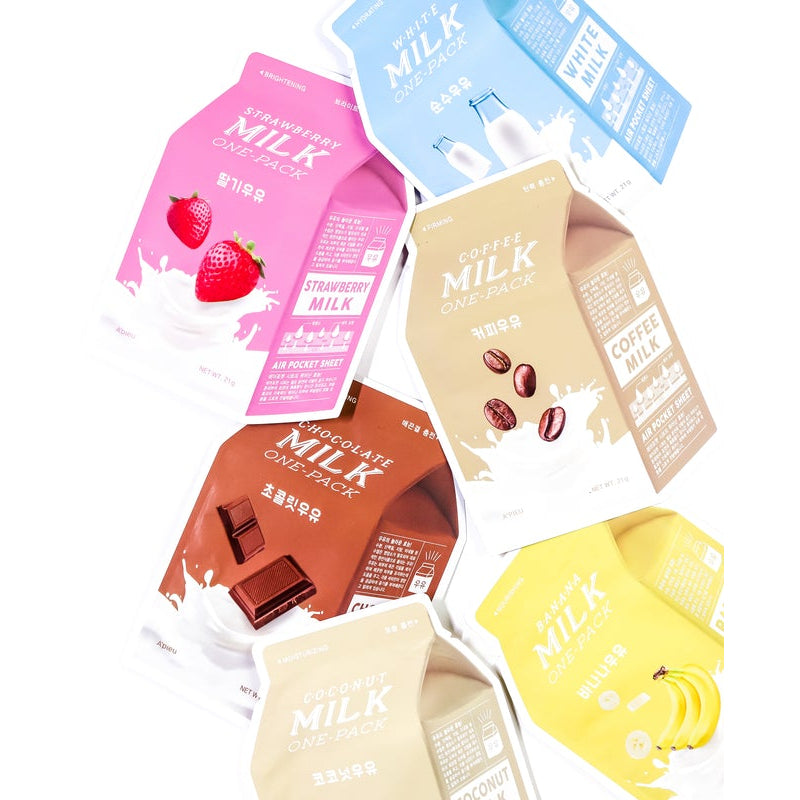  Milk One Pack #Banana Milk - Korean-Skincare