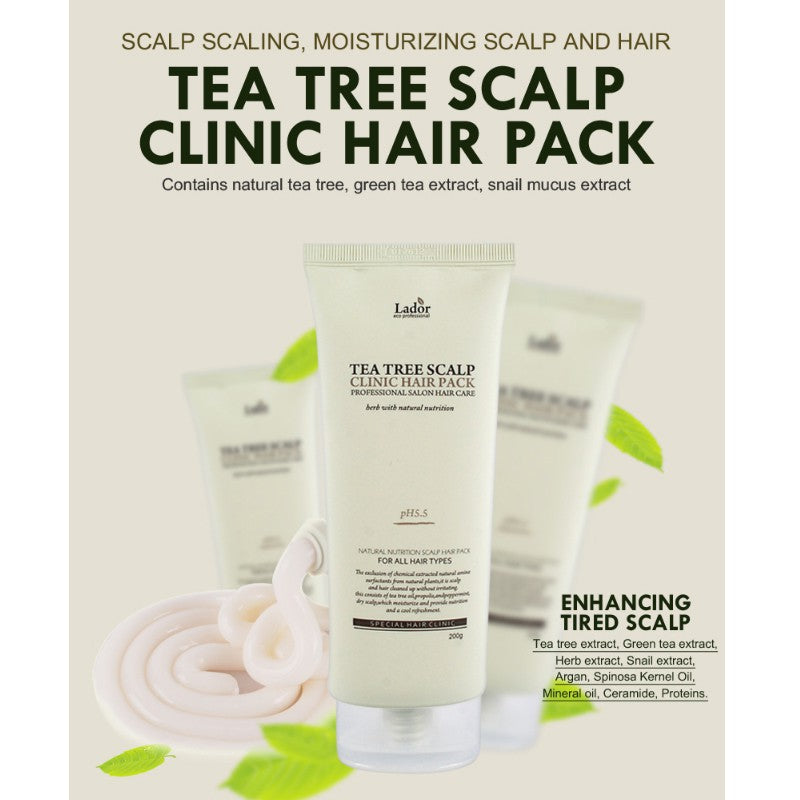 Lador Tea Tree Scalp Clinic Hair Pack - Korean-Skincare