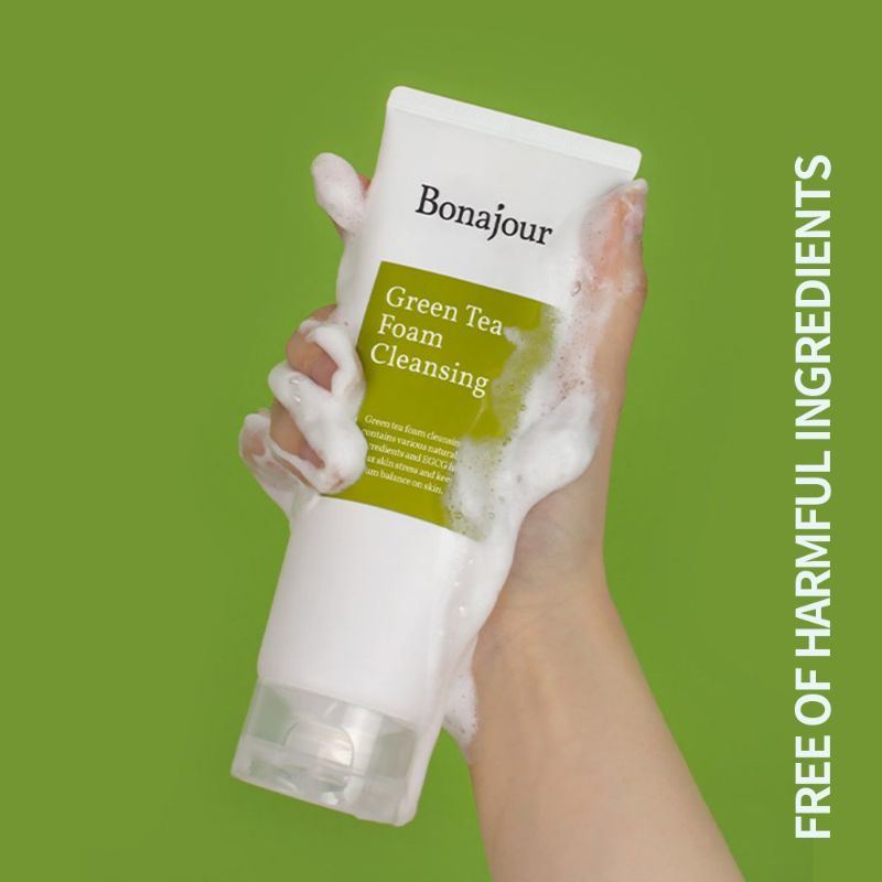 Bonajour Green Tea Foam Cleansing - Korean-Skincare