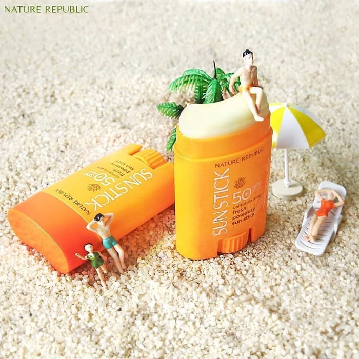 Nature Republic California Aloe fresh powdery sun stick SPF50+ PA++++ - Korean-Skincare