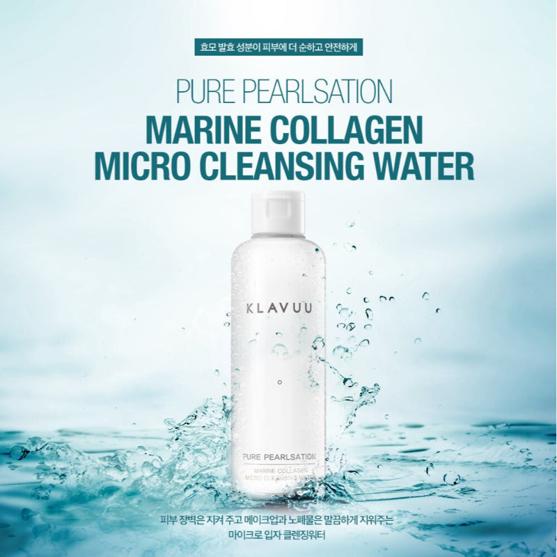 klavuu Pure Pearlsation Marine Collagen Micro Cleansing Water - Korean-Skincare