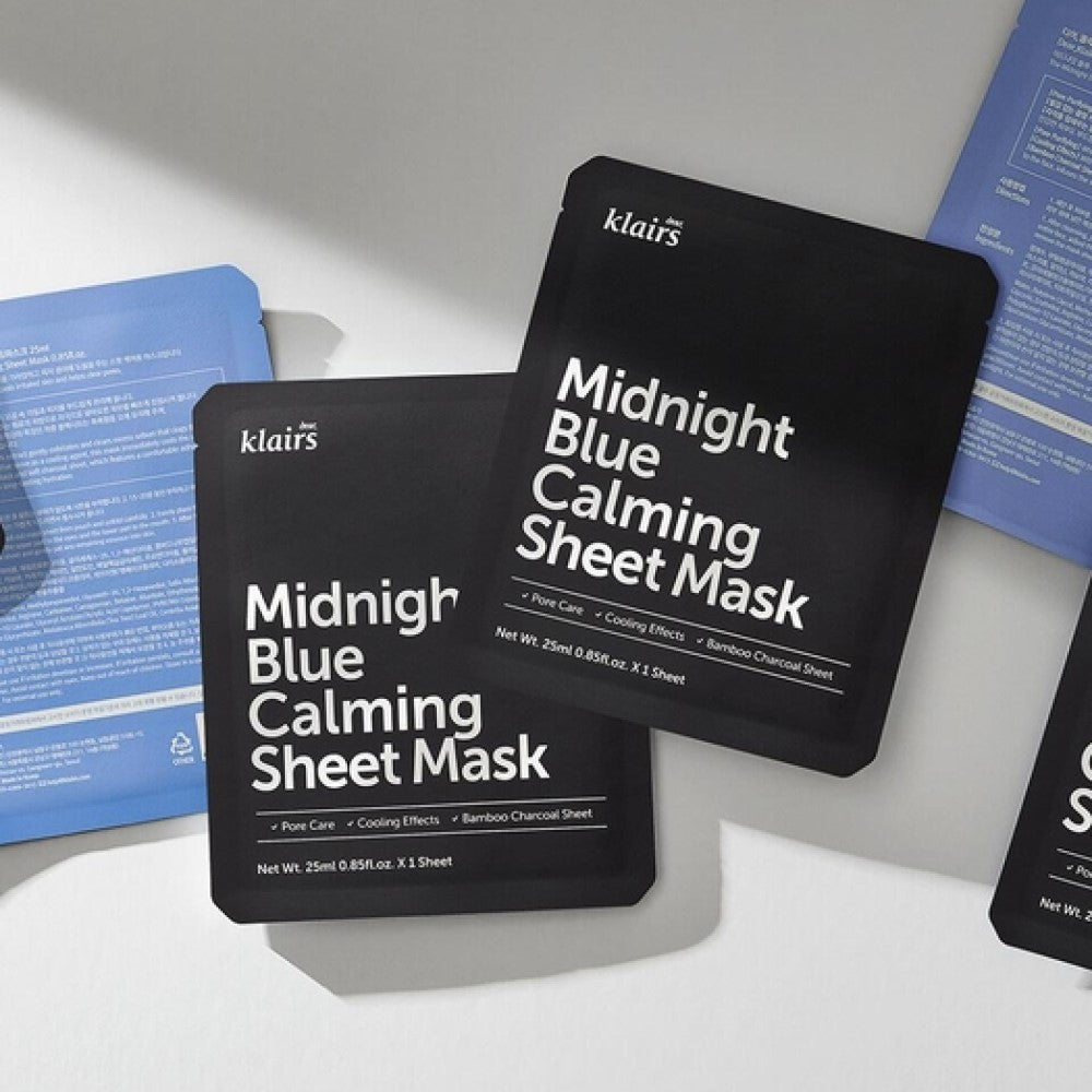 Klairs Midnight Blue Calming Sheet Mask - Korean-Skincare