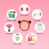  Brown Bear Headband - Korean-Skincare