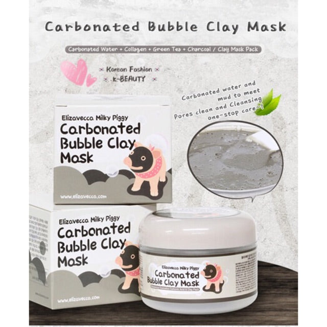 Elizavecca Milky Piggy Carbonated Bubble Clay Mask - Korean-Skincare